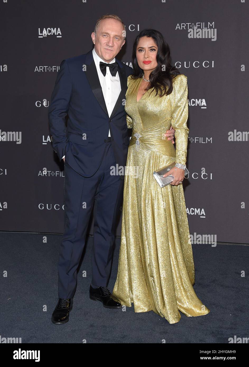 Francois-Henri Pinault and Salma Hayek attending the LACMA Alfonso Cuaron at LACMA Art + Film Gala 2018 honoring Catherine Opie and Guillermo del Toro held at LACMA in Los Angeles, California Stock Photo