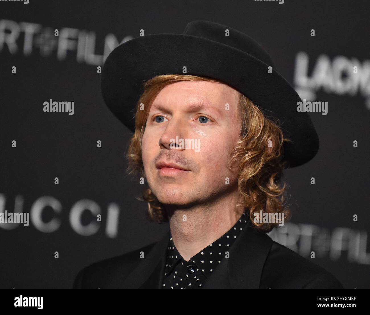 Beck attending the LACMA Alfonso Cuaron at LACMA Art + Film Gala 2018 honoring Catherine Opie and Guillermo del Toro held at LACMA in Los Angeles, California Stock Photo