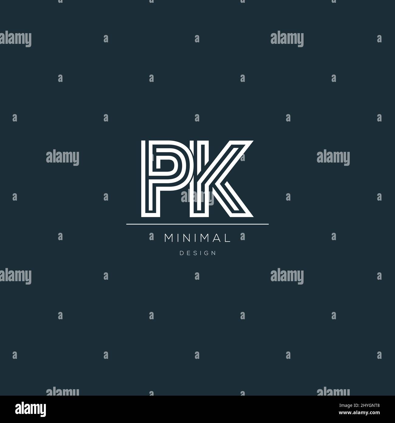 Minimal PK initial based icon logo Stock Vector Image & Art - Alamy