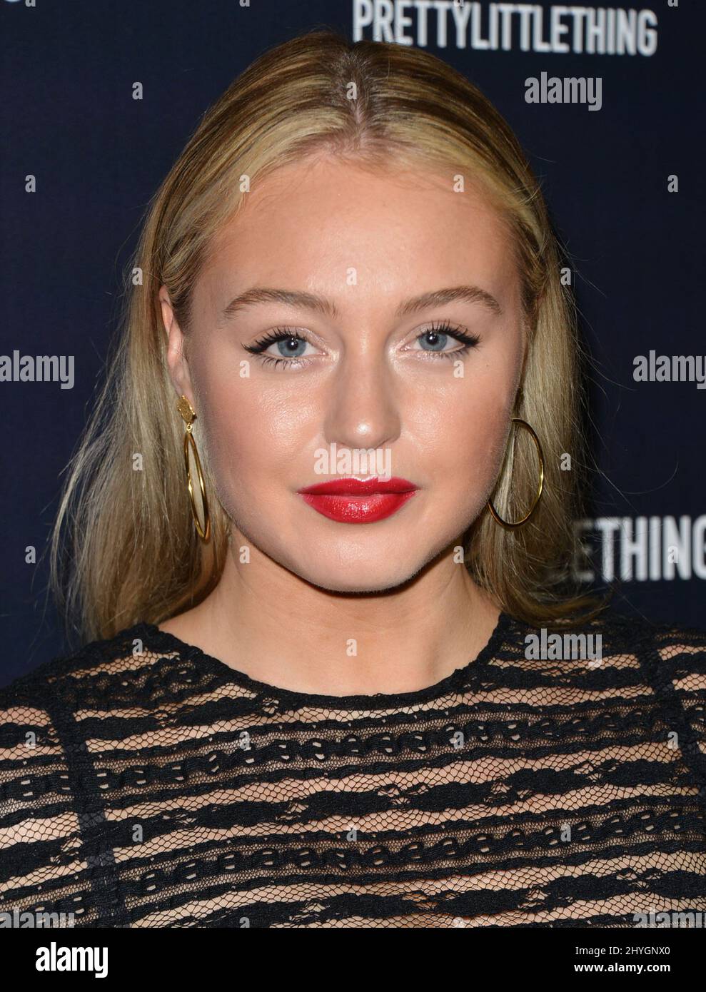 Iskra Lawrence arrives at the Pretty Little Thing x Hailey Baldwin