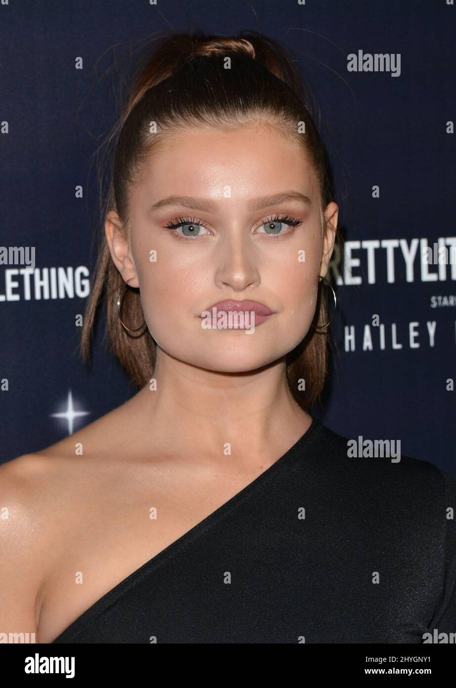 Lexi Wood arrives at the Pretty Little Thing x Hailey Baldwin