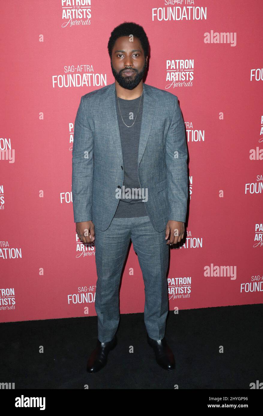 John David Washington attending the SAGAFTRA Foundation 3rd Patron of