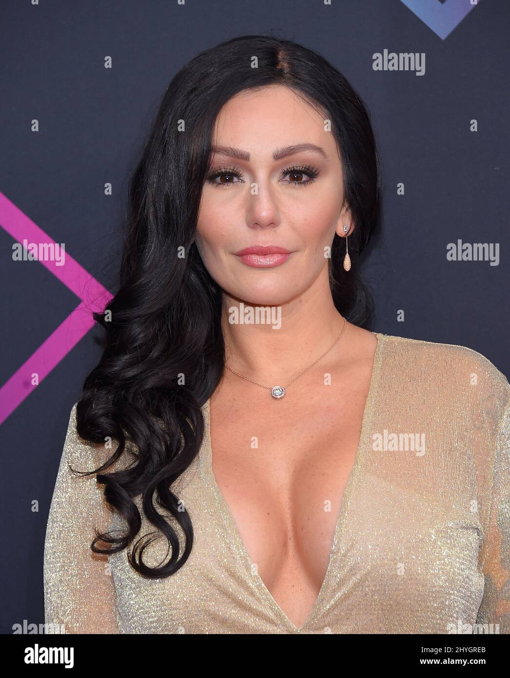 Jenni Farley arriving for the 2018 E! People's Choice Awards held at