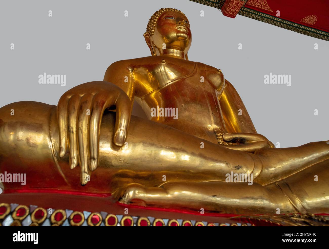 Golden Buddha statue at Wat Pho Temple in Bangkok Stock Photo Alamy