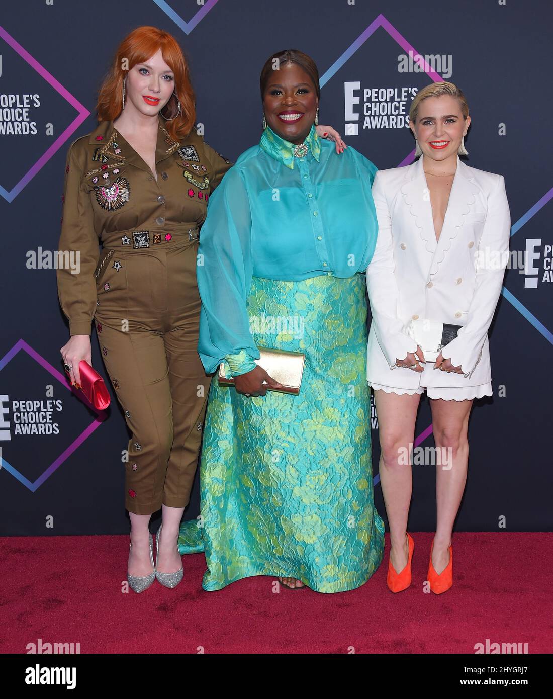Christina Hendricks, Retta and Mae Whitman arriving for the 2018 E