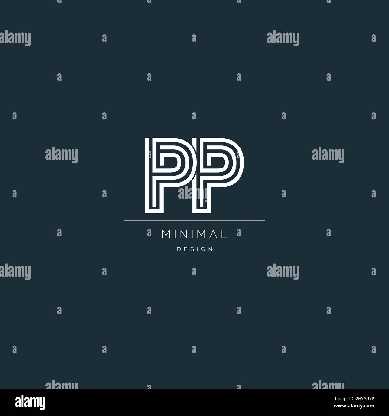 Minimal PP initial based icon logo Stock Vector Image & Art - Alamy
