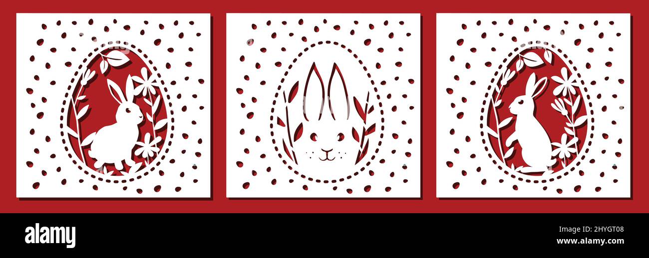 Paper cutting of rabbit hi-res stock photography and images - Alamy