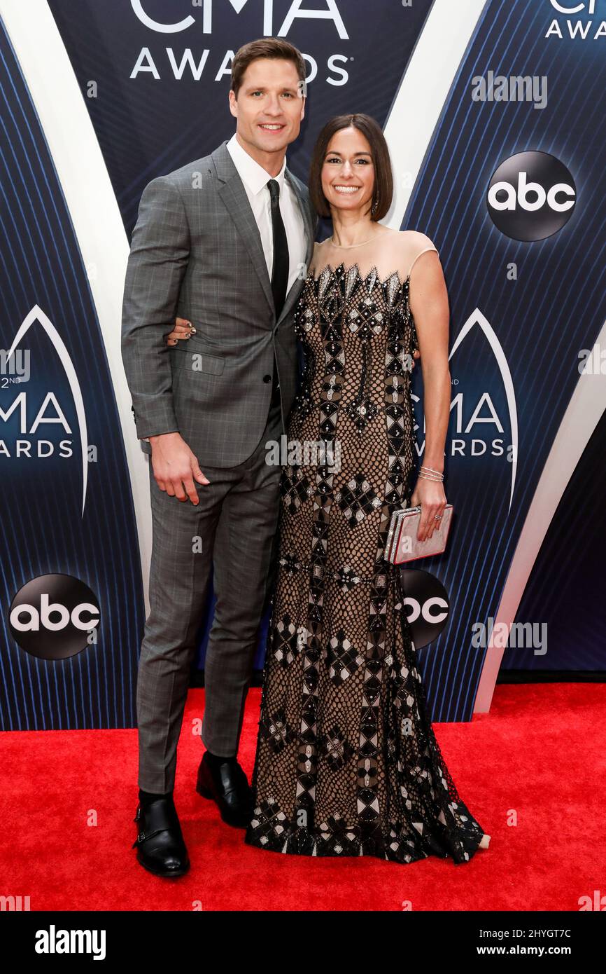Walker Hayes and Laney Beville Hayes at the 52nd Annual Country Music