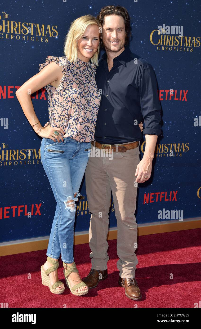 Oliver Hudson and Erinn Bartlett at The Christmas Chronicles World