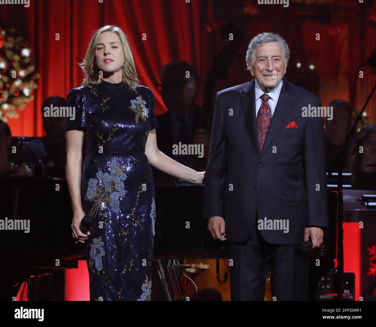 Diana Krall and Tony at the 9th Annual CMA Country Christmas