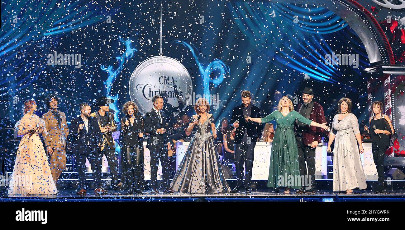 Finale at the 9th Annual CMA Country Christmas taping hosted by Reba