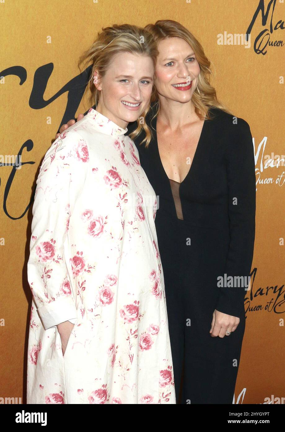 Mamie Gummer & Claire Danes attends the 'Mary Queen of Scots' New York