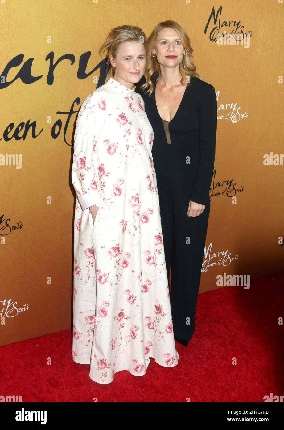 Mamie Gummer & Claire Danes attends the 'Mary Queen of Scots' New York