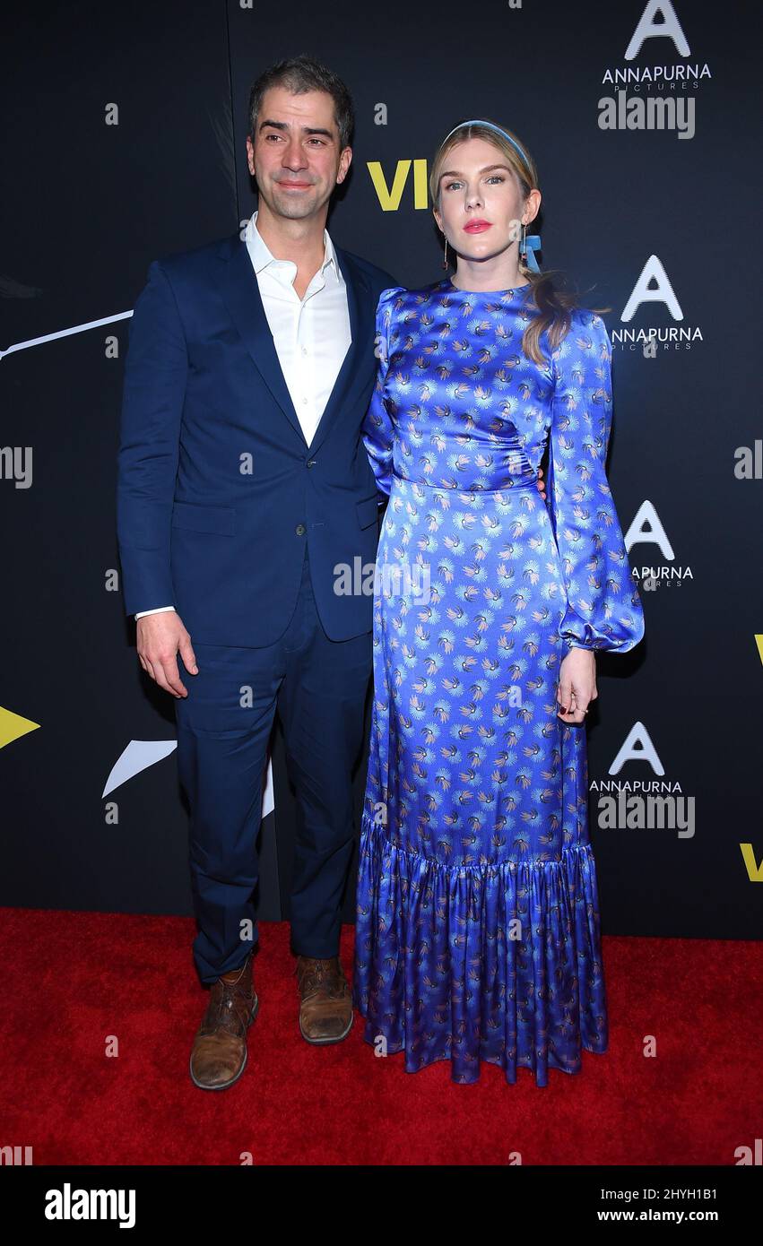 Hamish Linklater and Lily Rabe at the world premiere of "VICE'" held at