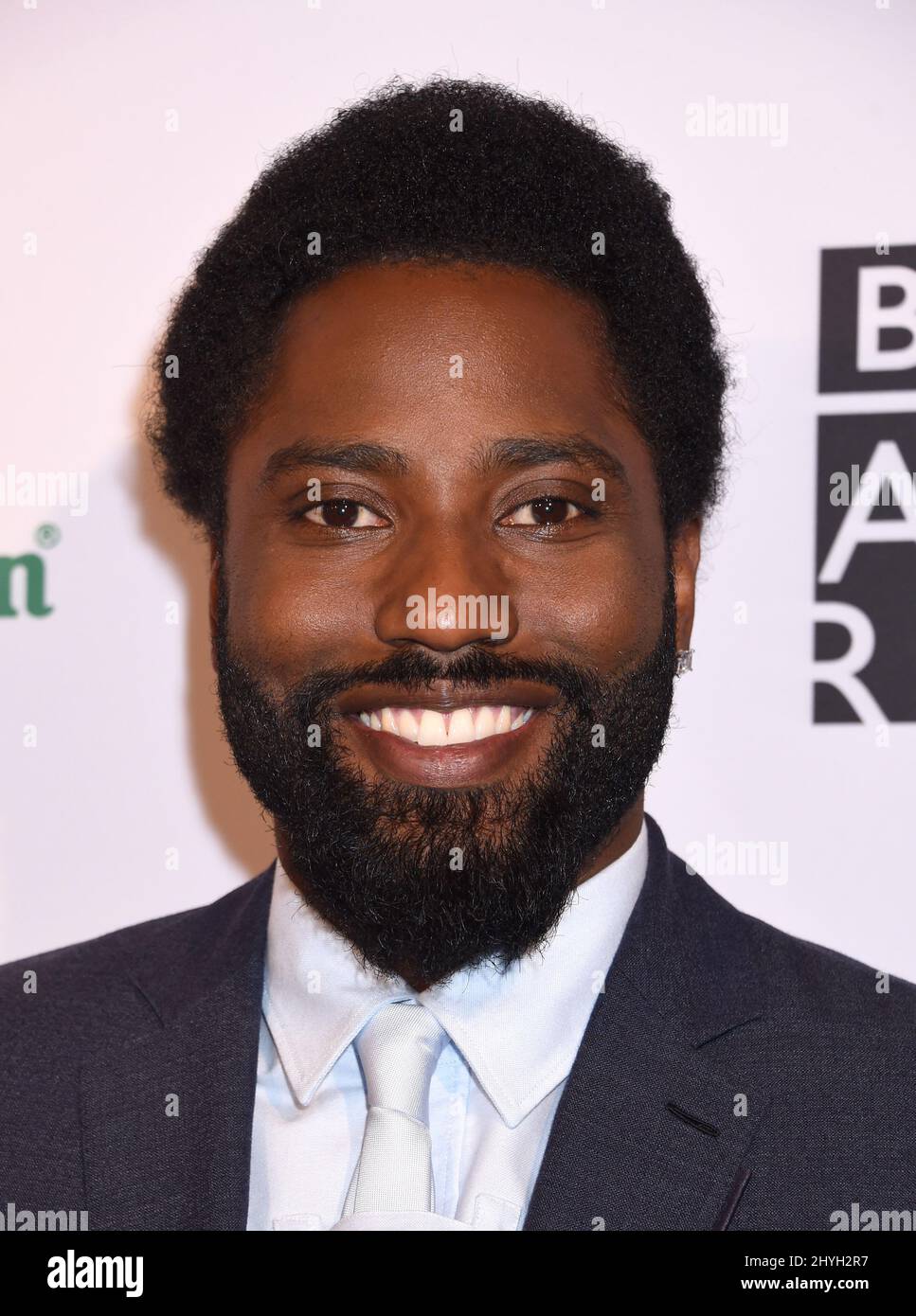 John David Washington arrives at the BAFTA Los Angeles Tea Party held