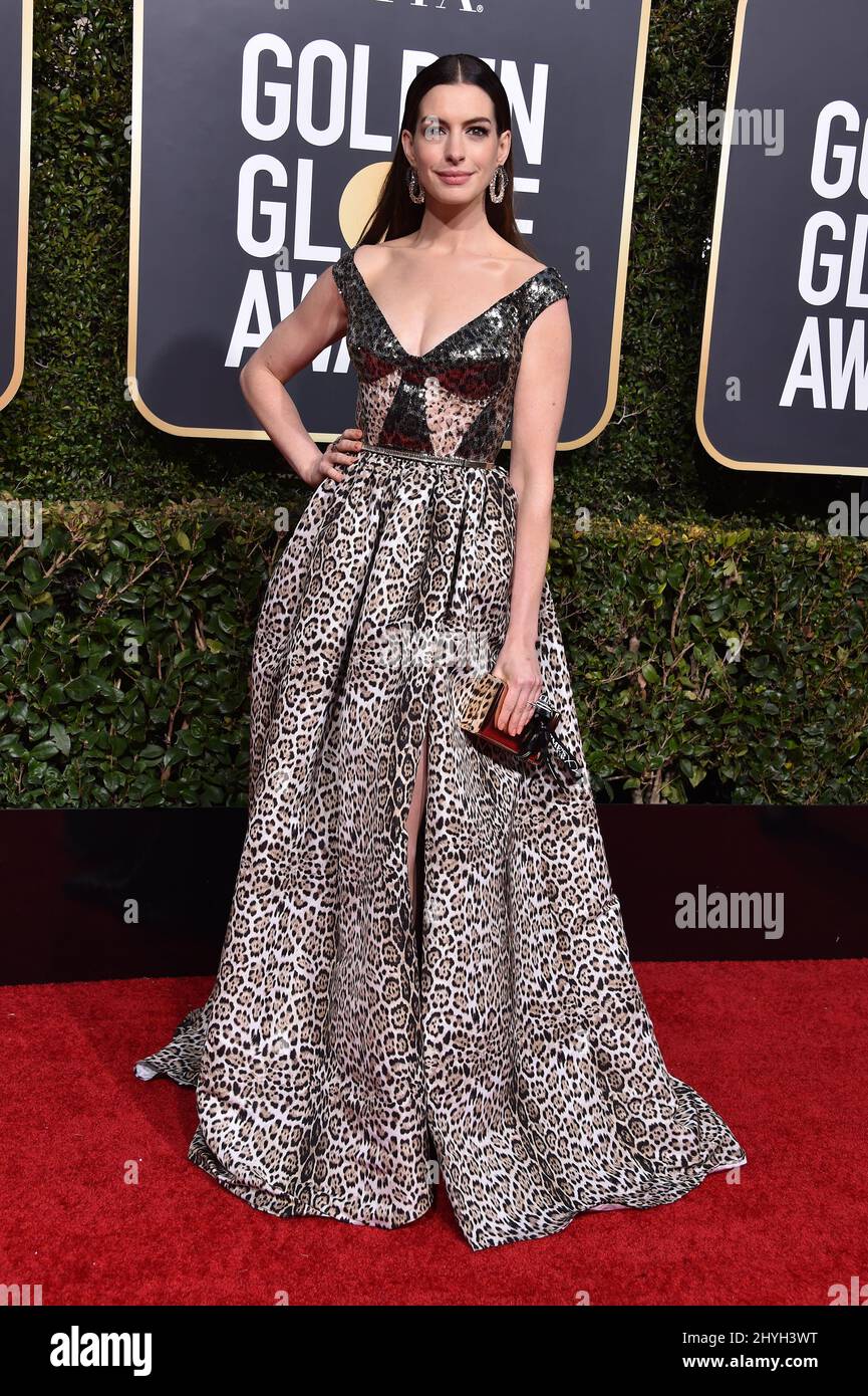 Anne Hathaway at the 76th Annual Golden Globe Awards held at the Beverly  Hilton Hotel on January 6, 2019 in Beverly Hills, CA Stock Photo - Alamy, image size:865x1390