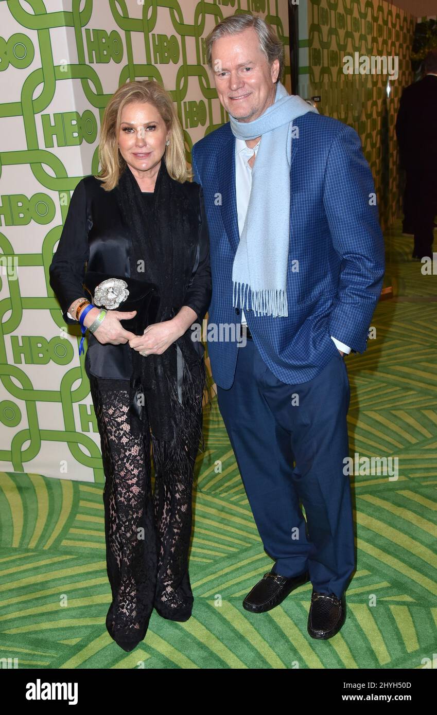 Kathy Hilton and Rick Hilton at the HBO Post Golden Globes party held at the Beverly Hilton Hotel on January 6, 2019 in Beverly Hills, CA. Stock Photo