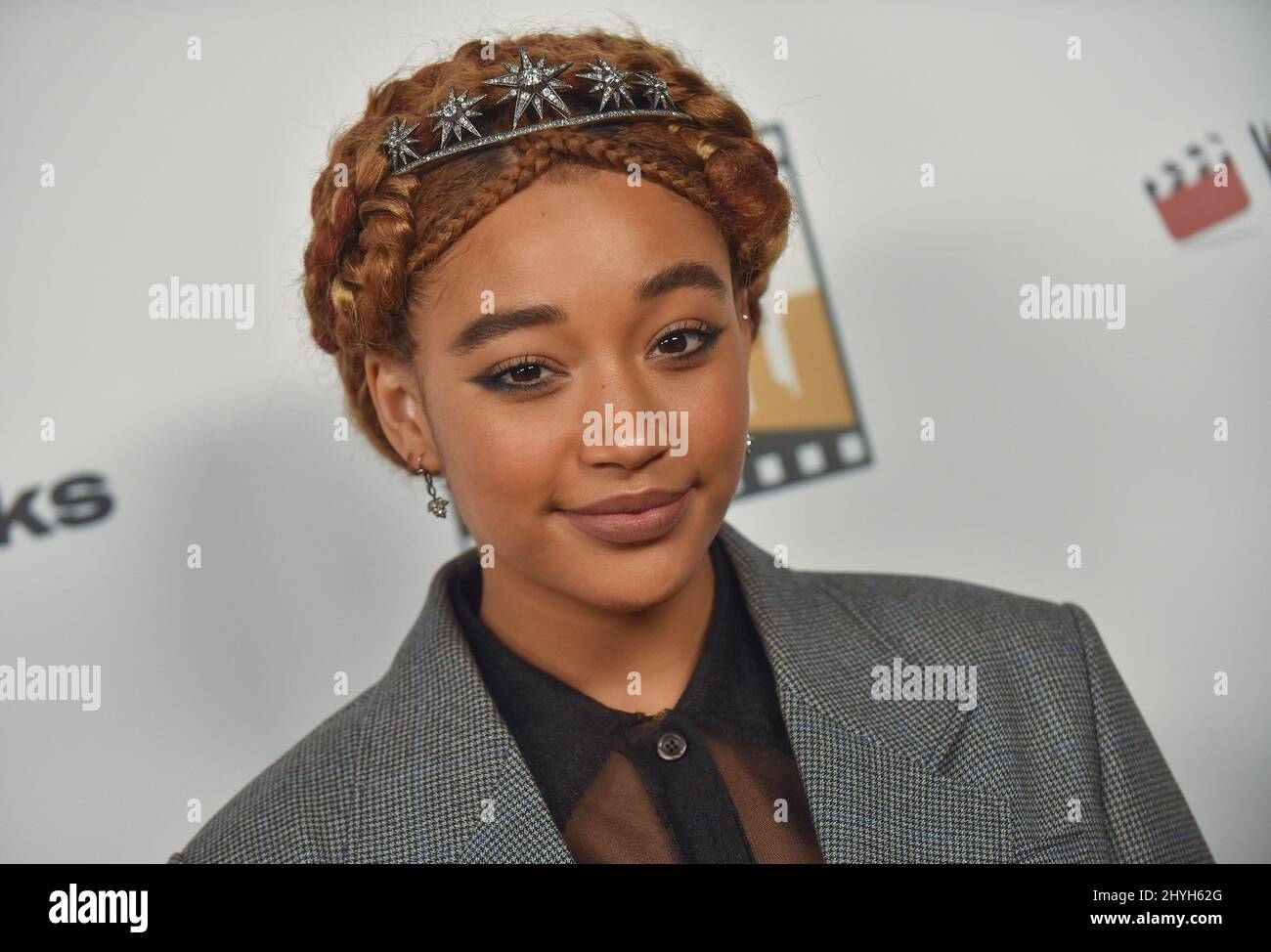 Amandla Stenberg at the 2nd Annual Los Angeles Online Film Critics Society Awards held at the Taglyan Complex Stock Photo