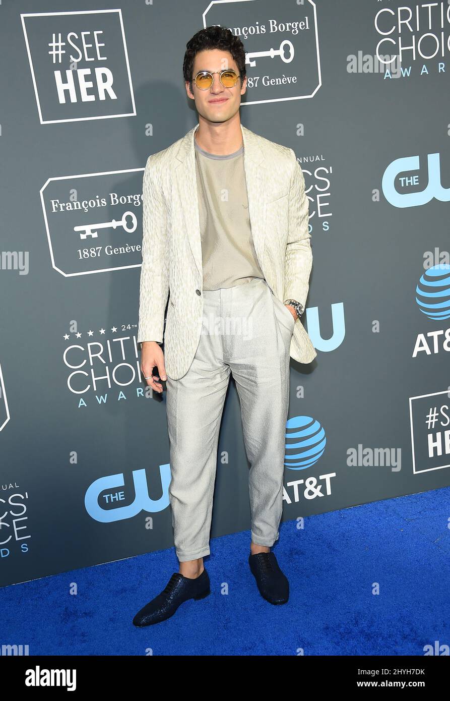 Darren Criss at the 24th Annual Critics' Choice Awards Stock Photo