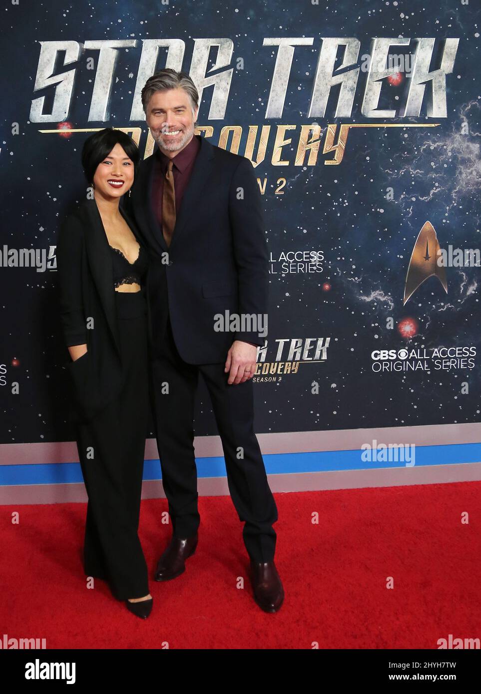 Darah Trang and Anson Mount attending the season 2 premiere of Star