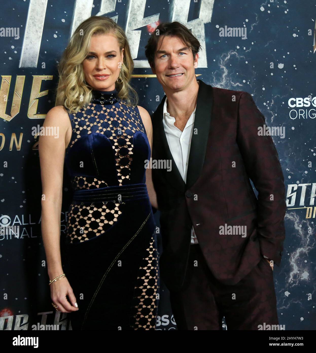 Rebecca romijn jerry oconnell attending season 2 premiere star trek hi