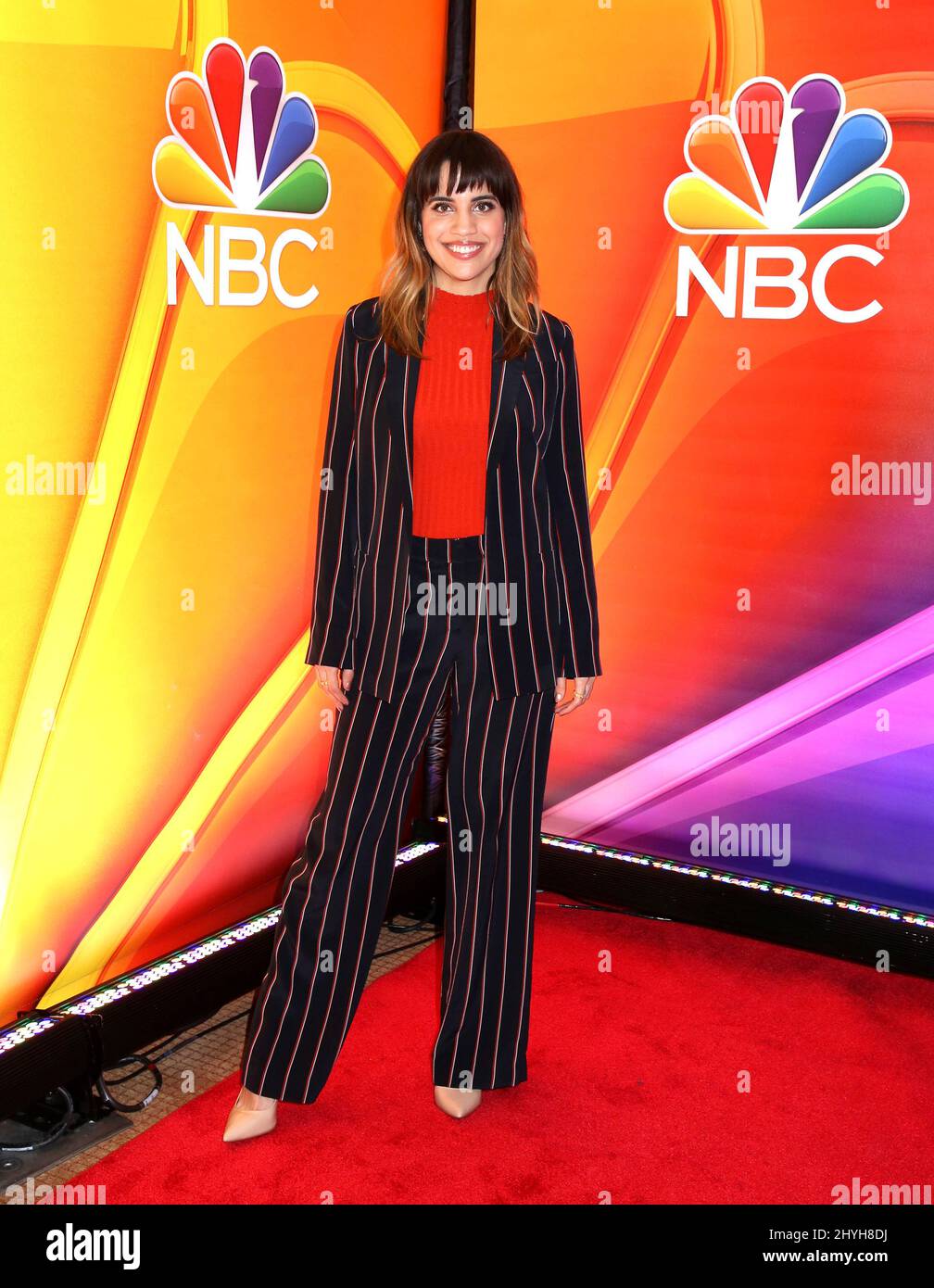 Natalie Morales attending the NBC Midseason Press Day in New York Stock Photo