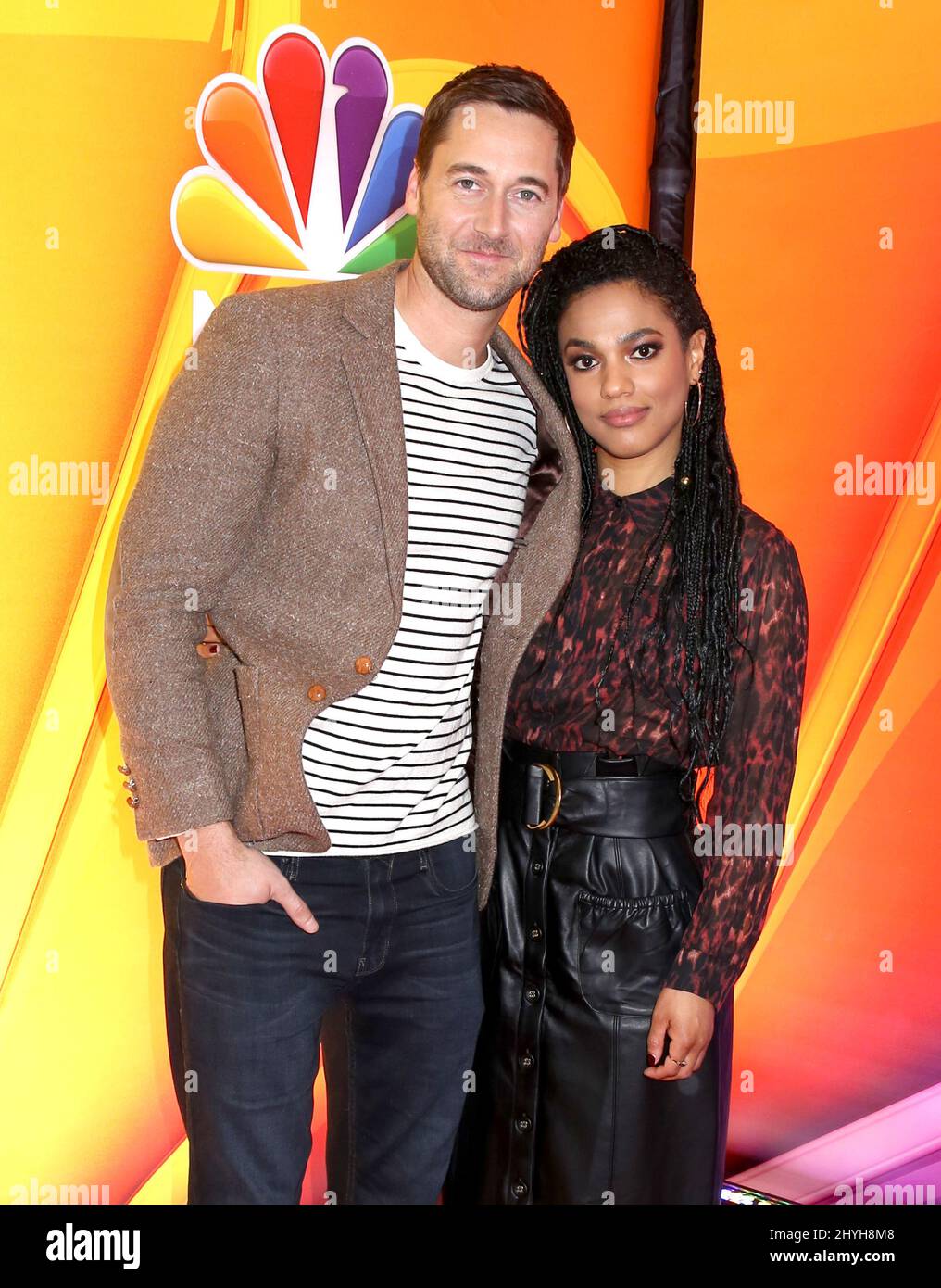 Ryan Eggold & Freema Agyeman attending NBC's Midseason Press Day held ...