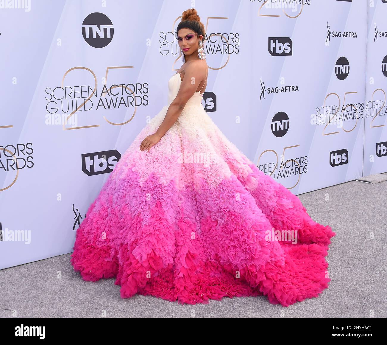 Shangela attending the 25th Annual Screen Actors Guild Awards held at the Shrine Auditorium Stock Photo