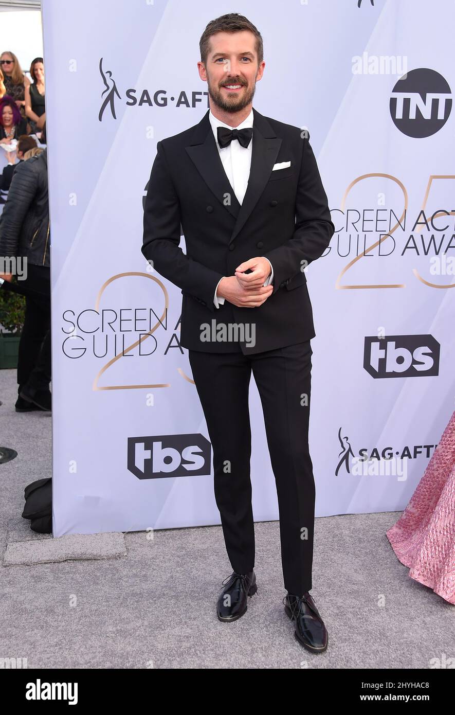 Gwilym Lee attending the 25th Annual Screen Actors Guild Awards held at the Shrine Auditorium Stock Photo