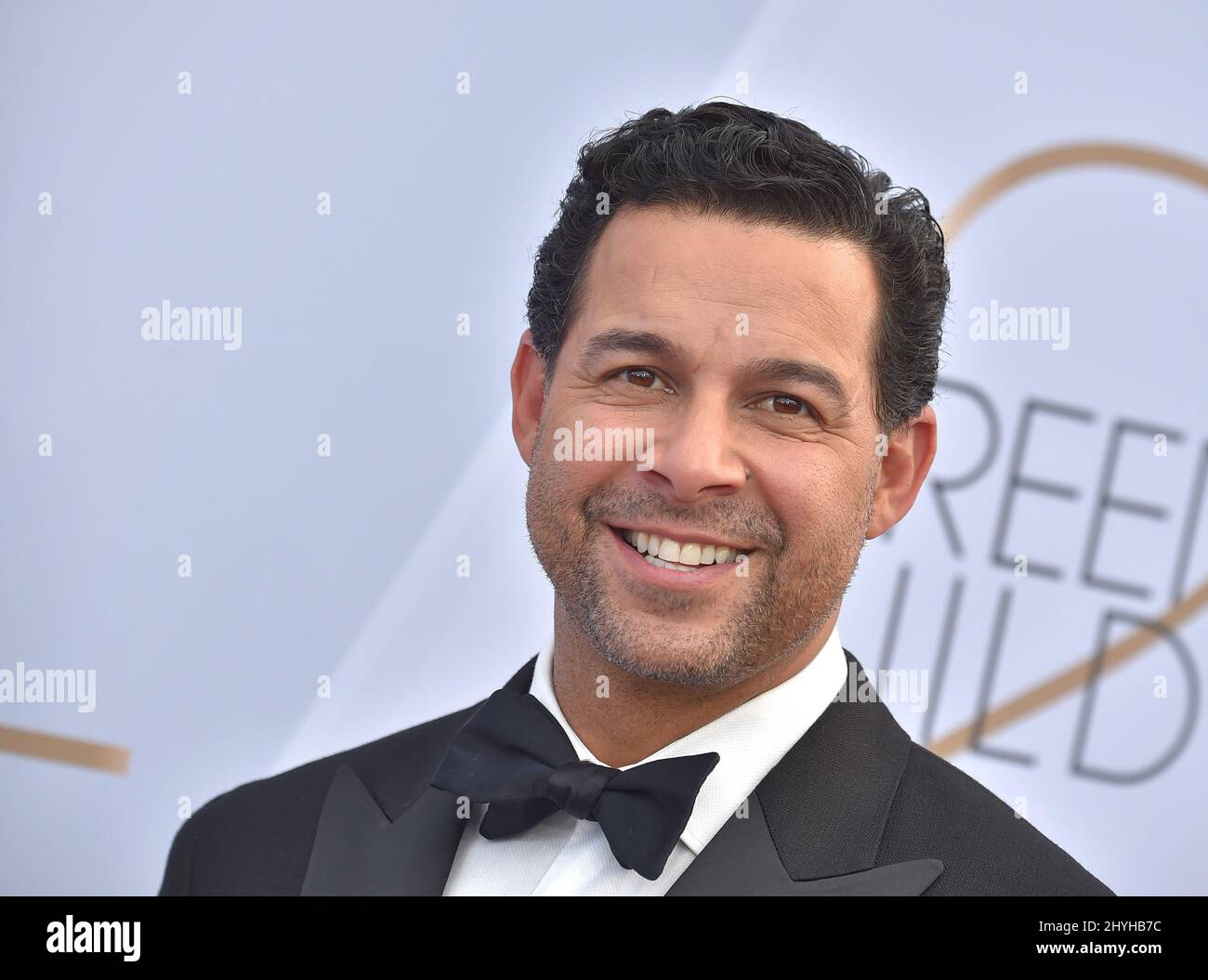 Jon Huertas at the 25th Annual Screen Actors Guild Awards held at the Shrine Auditorium Stock Photo