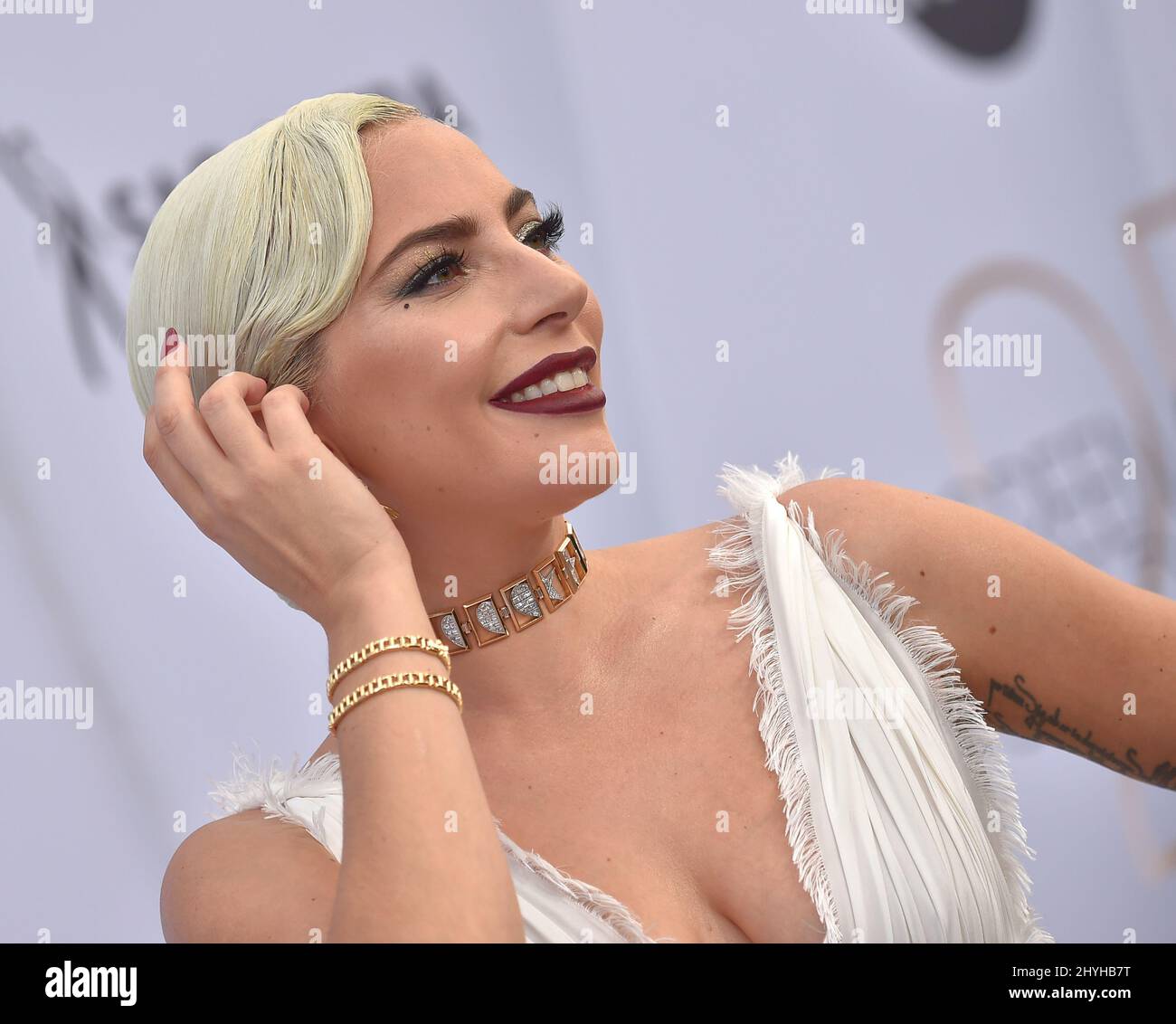 Lady Gaga at the 25th Annual Screen Actors Guild Awards held at the Shrine Auditorium Stock Photo