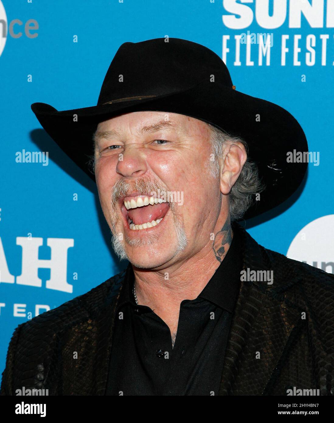 James Hetfield at the premiere of 'Extremely Wicked, Shockingly Evil And Vile' during the 2019 Sundance Film Festival held at the Eccles Theatre on January 26, 2019 in Park City, UT. Stock Photo