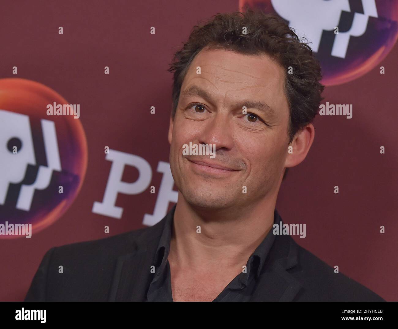 Dominic West at PBS Masterpiece's Photo Call for shows including Mrs. Wilson, Les Miserables, Endeavour, Grantchester at the Langham Huntington Hotel on February 01, 2019 in Pasadena, CA. Stock Photo