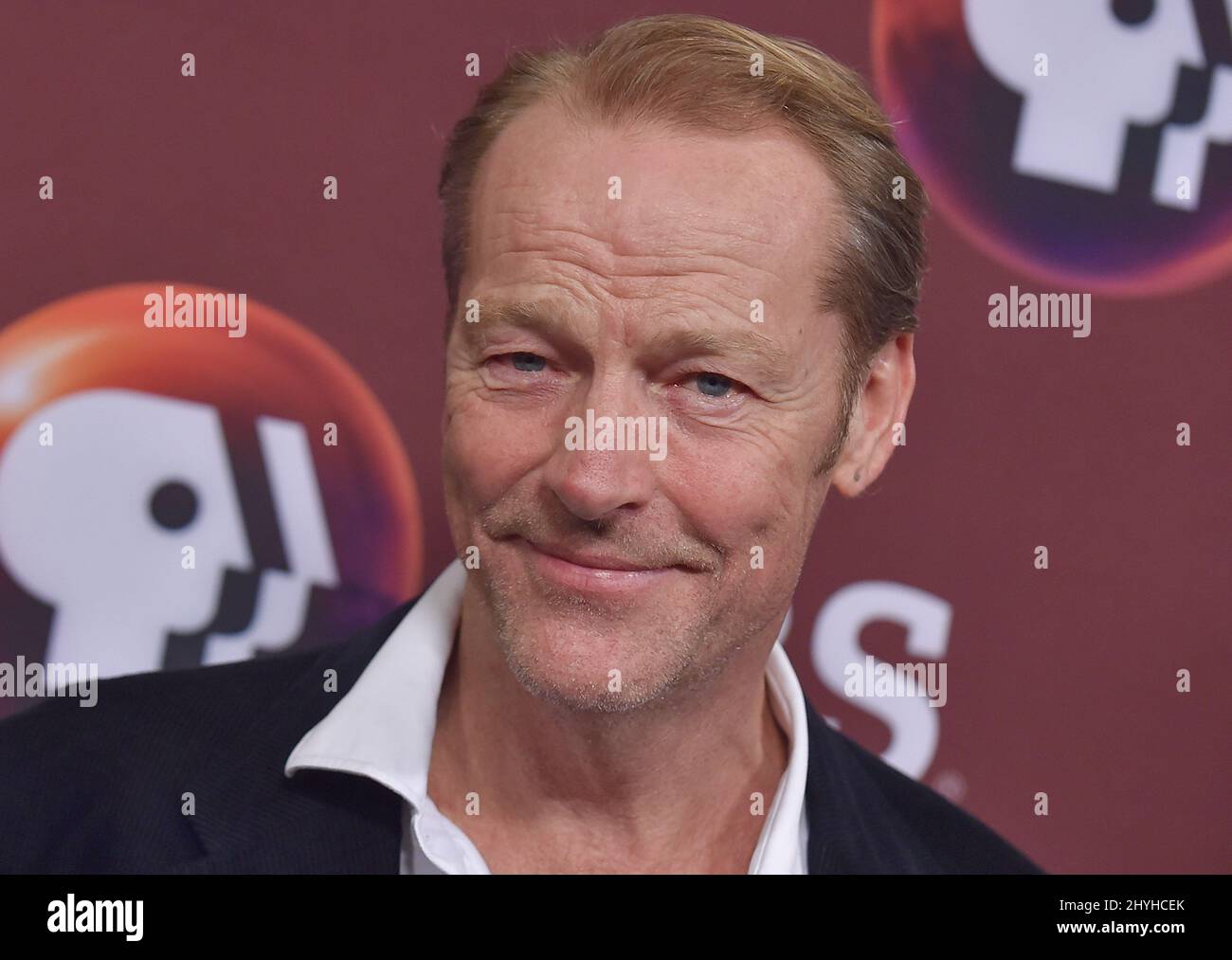 Iain Glen at PBS Masterpiece's Photo Call for shows including Mrs. Wilson, Les Miserables, Endeavour, Grantchester at the Langham Huntington Hotel on February 01, 2019 in Pasadena, CA. Stock Photo
