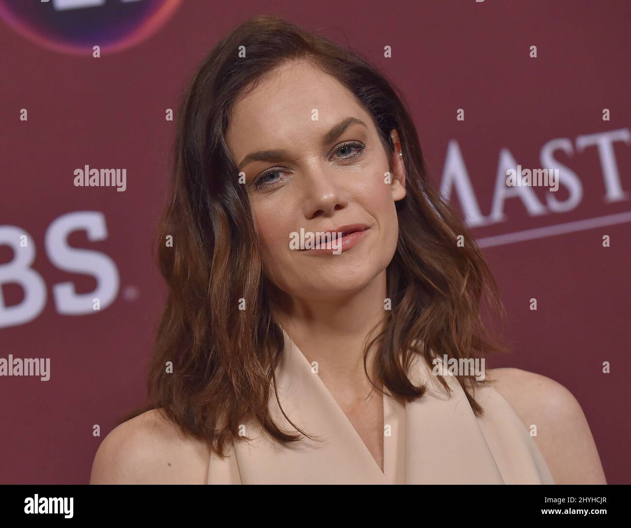 Ruth Wilson at PBS Masterpiece's Photo Call for shows including Mrs. Wilson, Les Miserables, Endeavour, Grantchester at the Langham Huntington Hotel on February 01, 2019 in Pasadena, CA. Stock Photo