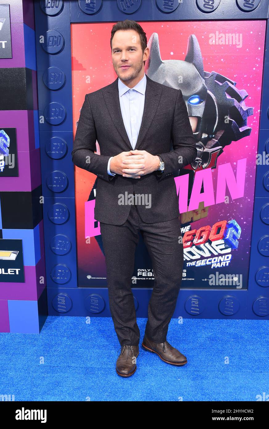 Chris Pratt arriving to The LEGO Movie 2 The Second Part World Premiere at Village Theatre Stock Photo Alamy