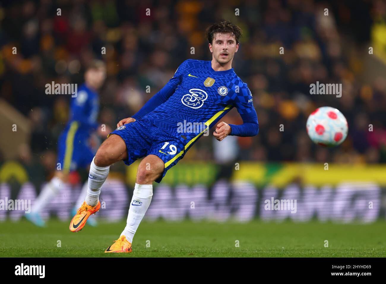 Mason Mount of Chelsea - Norwich City v Chelsea, Premier League, Carrow Road, Norwich, UK - 10th March 2022 Editorial Use Only - DataCo restrictions apply Stock Photo