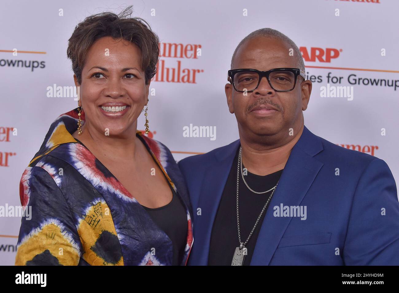 Terence Blanchard and Robin Burgess arriving to the 18th Annual AARP's Movies For Grownups at Beverly Wilshire Hotel on February 04, 2019 in Beverly Hills, CA. Stock Photo
