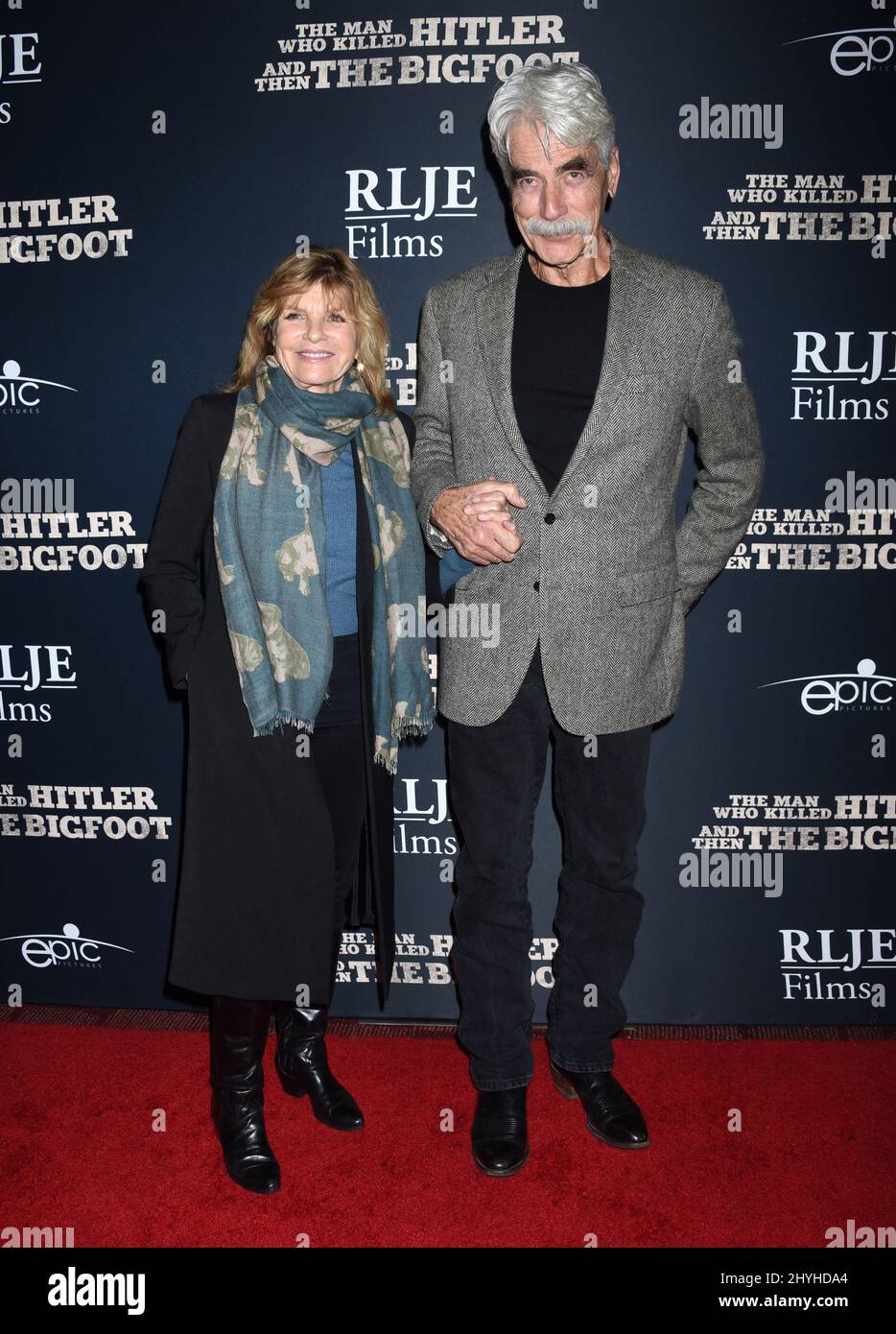 Katharine Ross and Sam Elliott at 'The Man Who Killed Hitler And Then The Bigfoot' Los Angeles Premiere held at the ArcLight Cinemas Hollywood on February 4, 2019 in Hollywood, Ca. Stock Photo