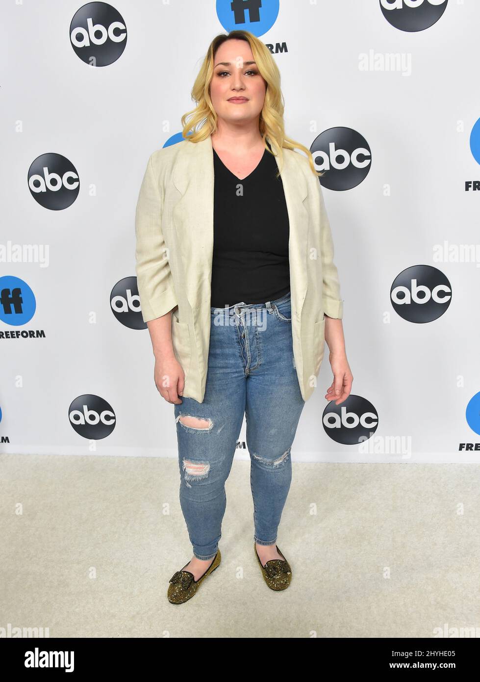 Emma Hunton arriving to the Disney ABC TCA Winter Press Tour 2019 at