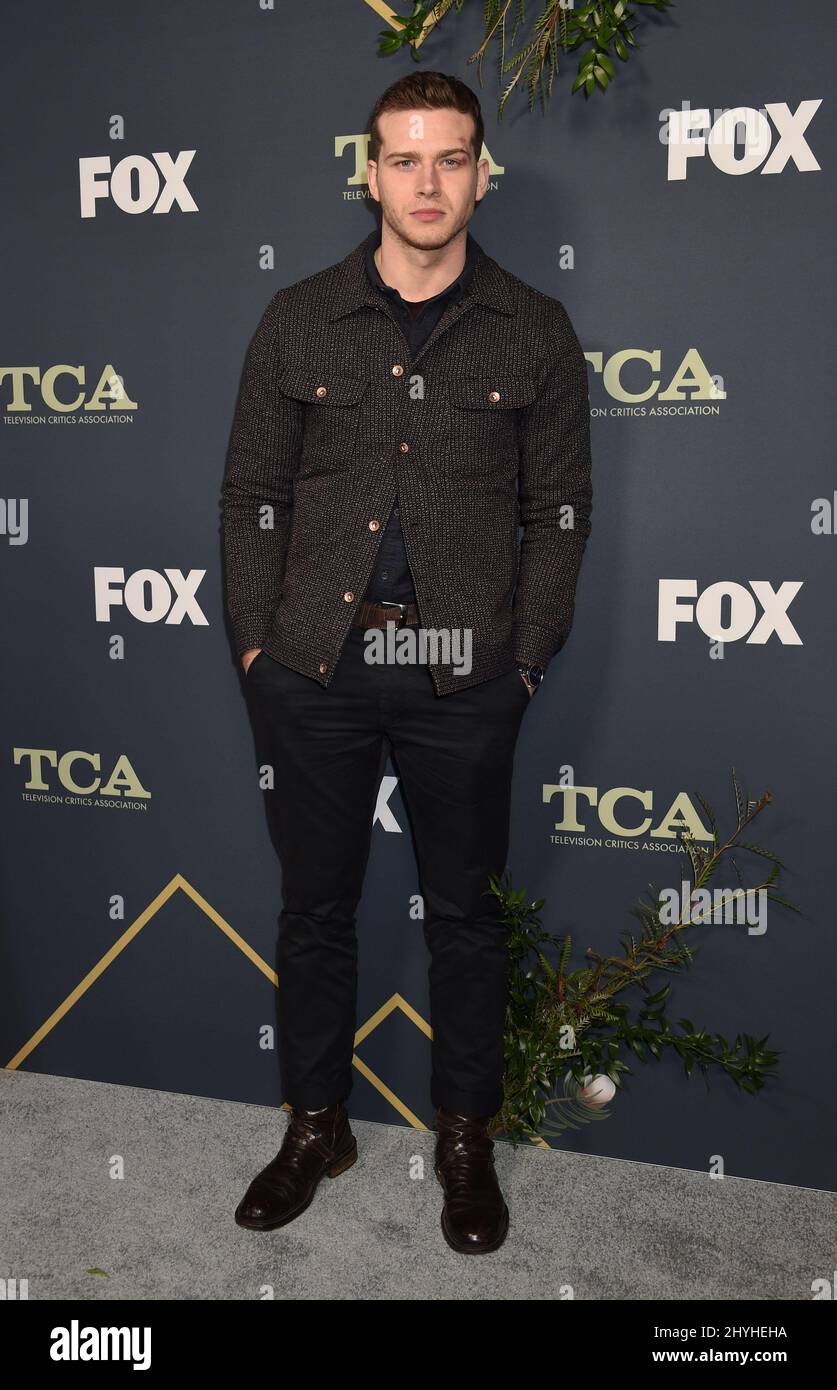 Oliver Stark at the FOX 2019 Winter TCA Press Tour Party held at The Fig House on February 6, 2019 in Los Angeles, CA. Stock Photo