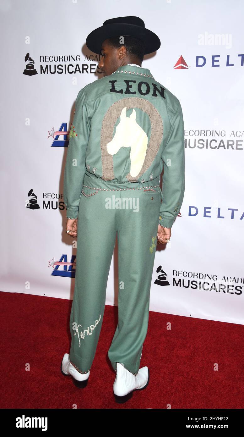 Leon Bridges at the 2019 MusiCares Person of the Year Honoring Dolly Parton held at the Los Angeles Convention Center on February 8, 2019 in Los Angeles, USA. Stock Photo