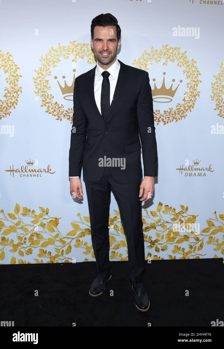 Benjamin Ayres arriving to the Hallmark Channel and Hallmark Movies & Mysteries Winter 2019 TCA Event at Tournament House Stock Photo