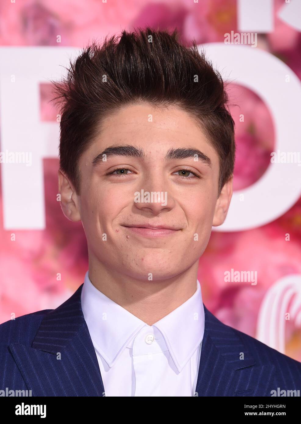 Asher Angel at the "Isn't It Romantic" world premiere held at The Theatre at Ace Hotel Stock