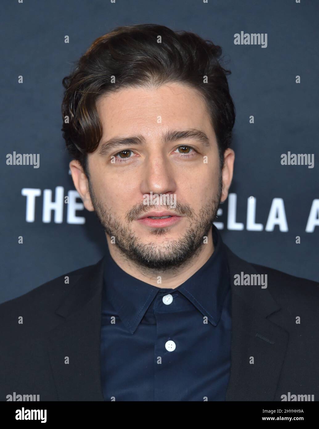 John Magaro arriving to the Netflix's 'The Umbrella Academy' Season 1 Premiere at ArcLight Cinema Stock Photo