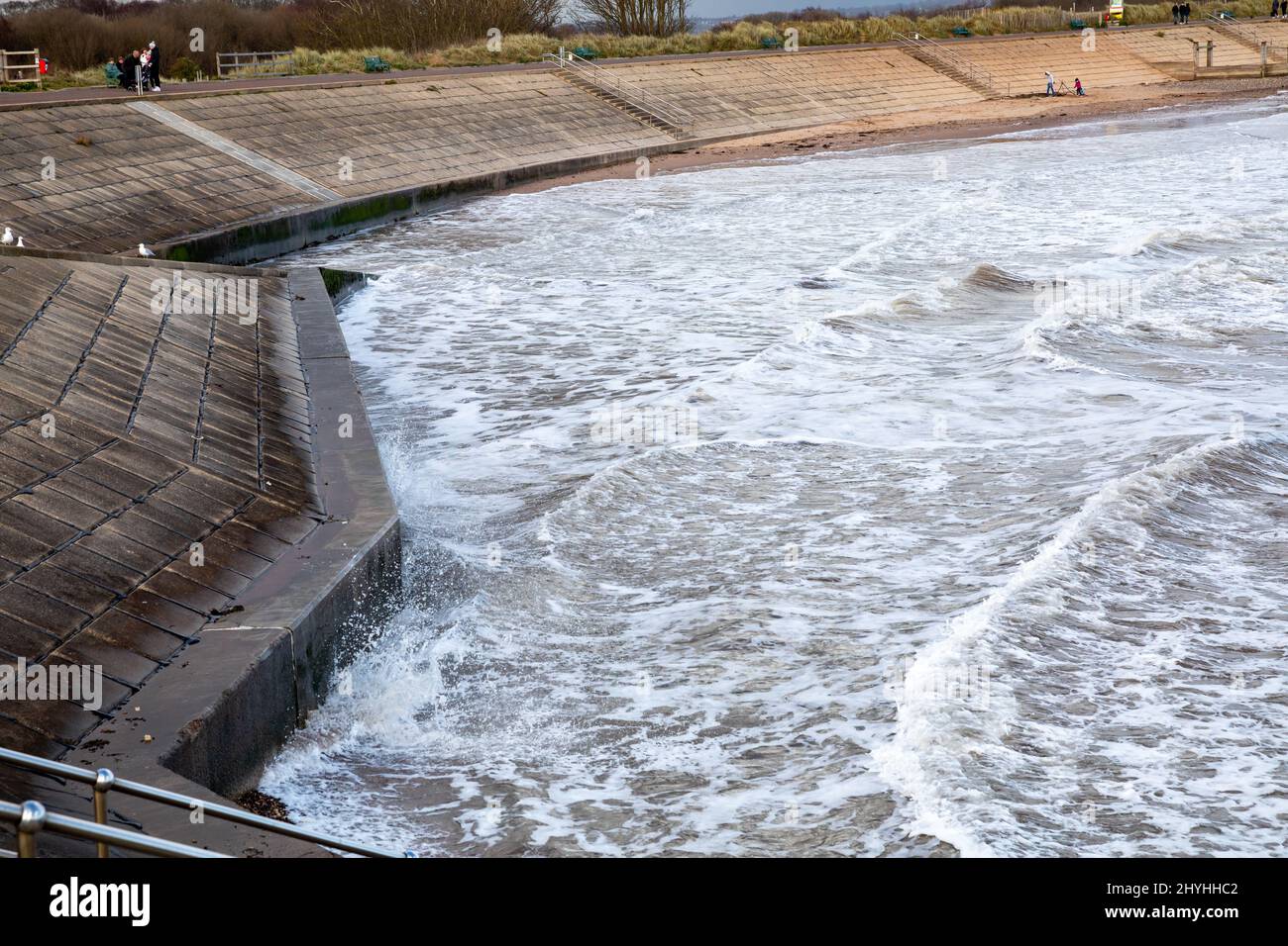 High Tide in Dawlish Warren, Devon, Uk Stock Photo Alamy