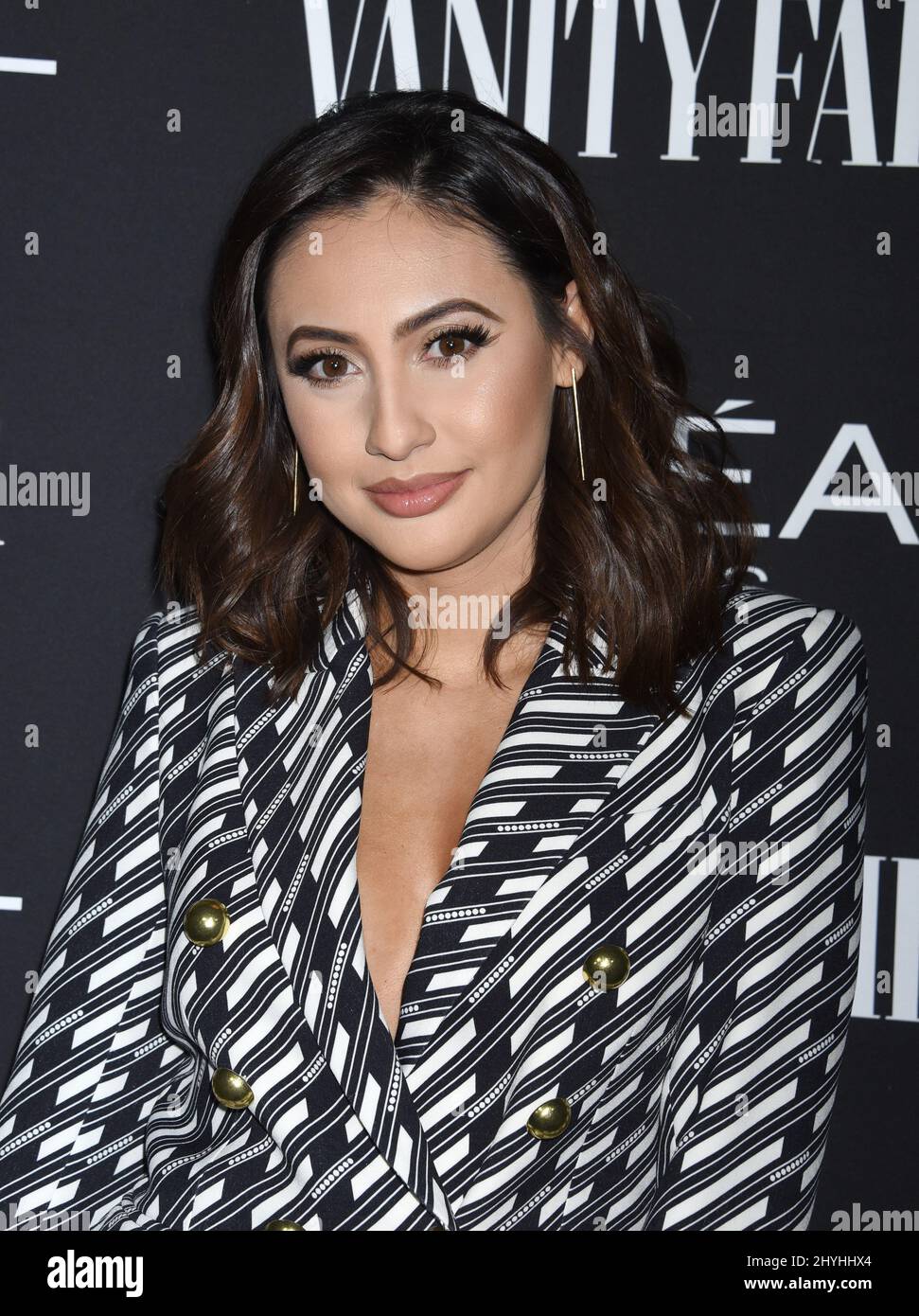 Francia Raisa at the Vanity Fair and L'Oreal Paris Celebrate New