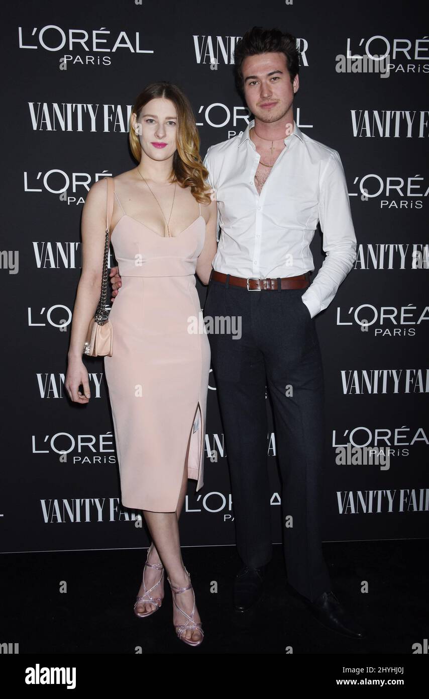 Destry Spielberg and Riley Aves at the Vanity Fair and L'Oreal Paris Celebrate New Hollywood Party held at Ysabel on February 19, 2019 in West Hollywood Stock Photo