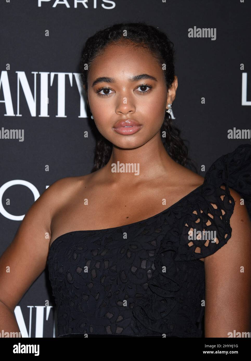 Chandler Kinney at the Vanity Fair and L'Oreal Paris Celebrate New Hollywood Party held at Ysabel on February 19, 2019 in West Hollywood Stock Photo