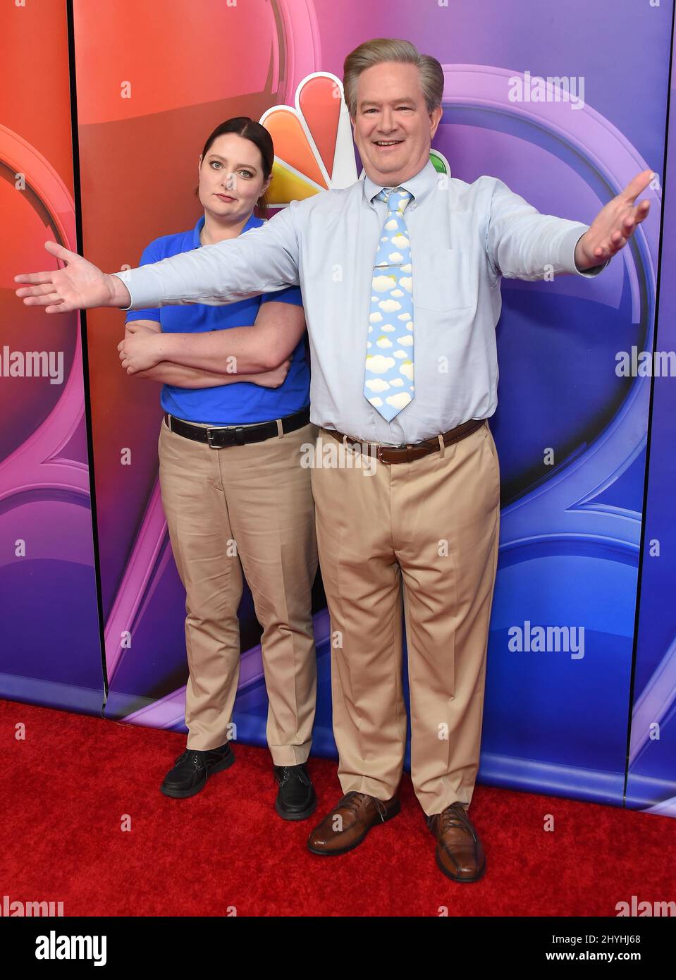 Lauren Ash and Mark McKinney attending the NBC Universal Mid Season Press Day in Los Angeles Stock Photo